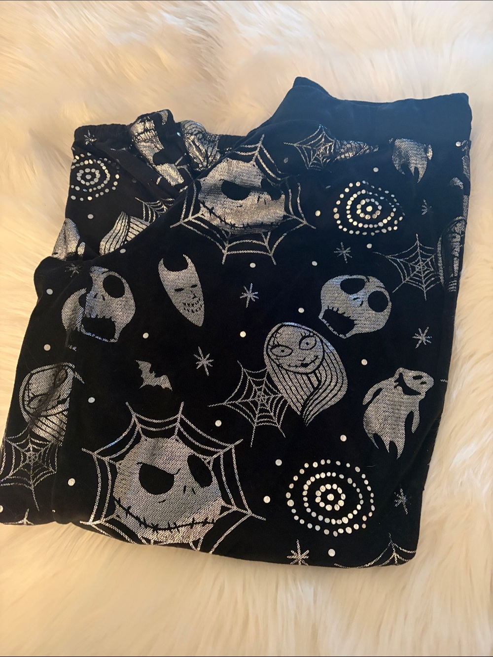 Disney Black & Silver Halloween Character Pajama Set